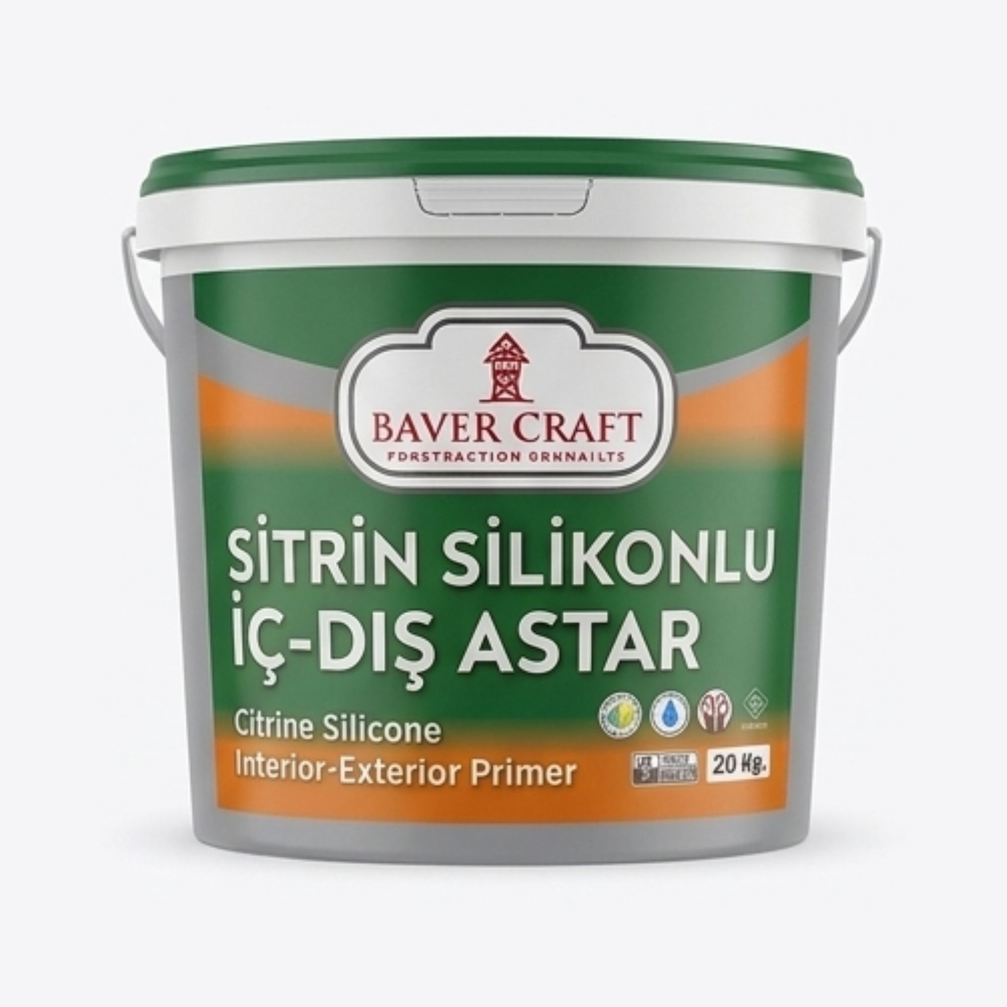 Baver Craft Sitrin Silikonlu İç-Dış Cephe Astarı